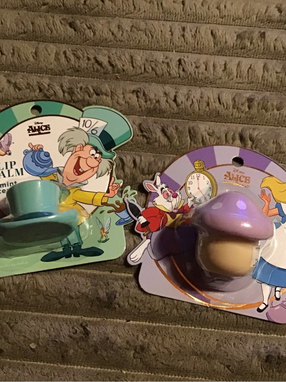 Disney Alice in Wonderland Lip Balm Duo - Mint Green & Lavender